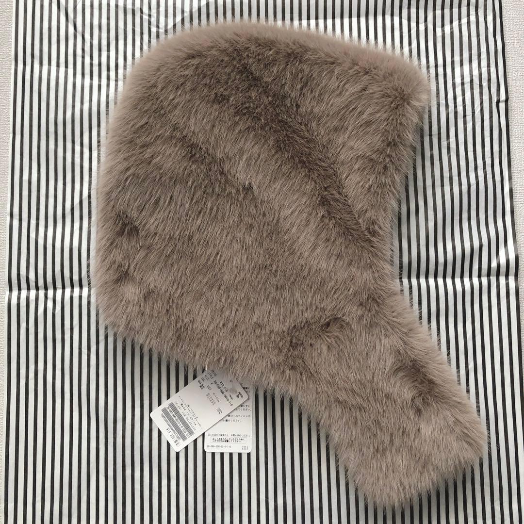 Deuxieme Classe CELERI FUR BALACLAVAベージュ