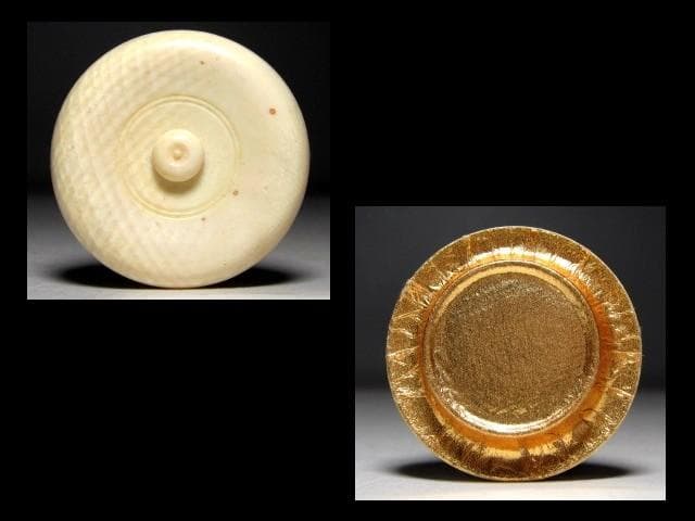 ＜hmhm様＞宋胡録茶入 「長雨」 挽家 表千家十二代 惺斎花押　　　　m145