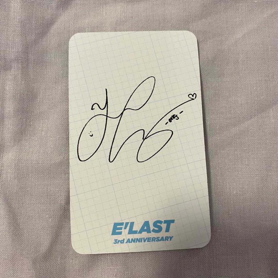 E'LAST ELAST エラスト イェジュン トレカ サイン カフェ 3周年