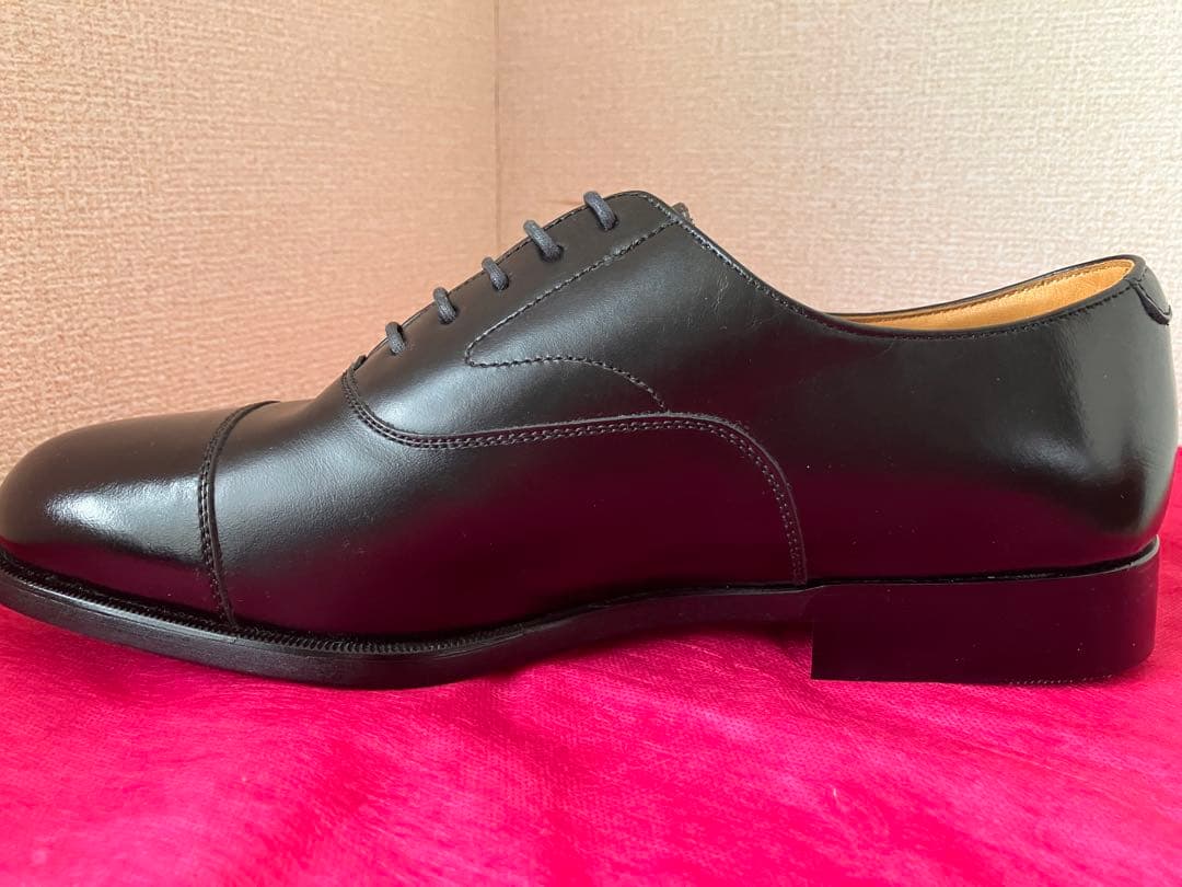 REGAL ブラック ストレートチップ レザーシューズ 革靴