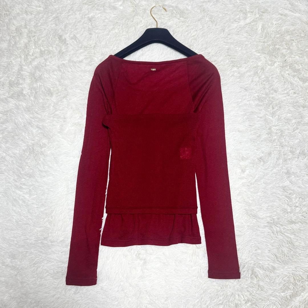 完売品 25年 新品 anuans シアーウールレイヤリングトップス