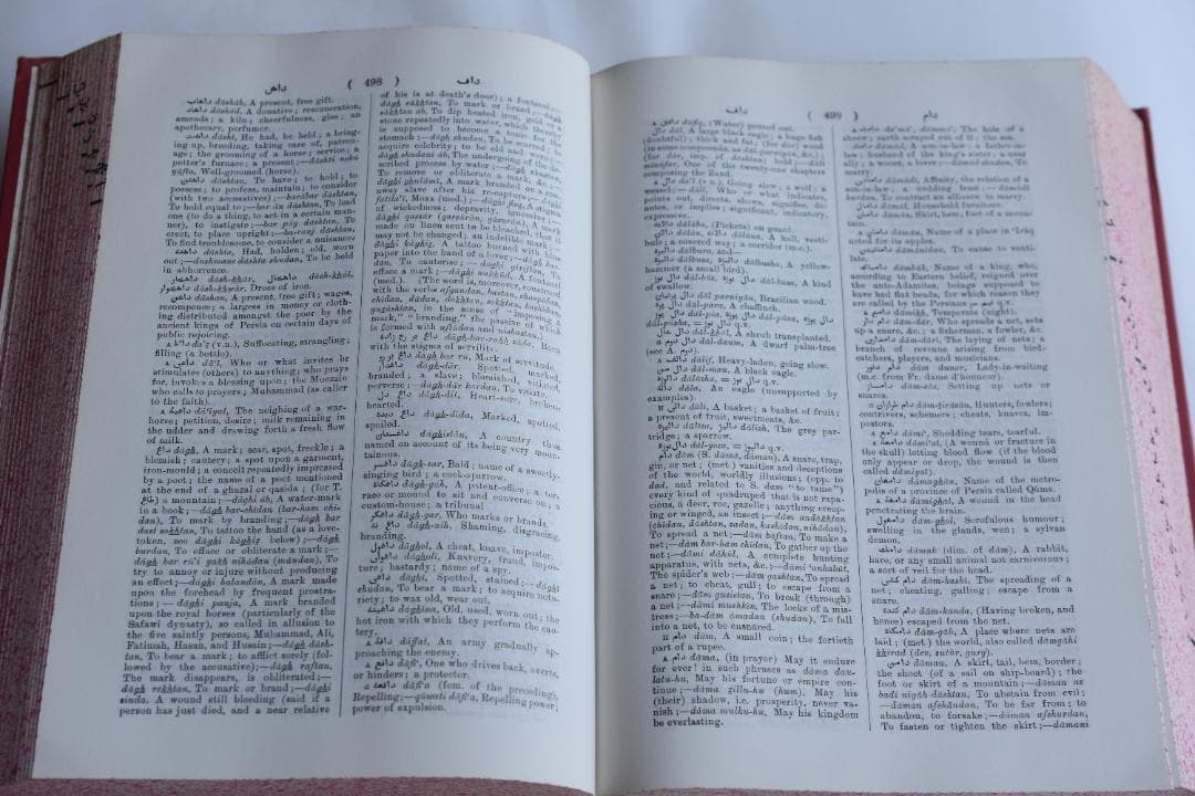 包括的ペルシャ語・英語辞典 Steingass著