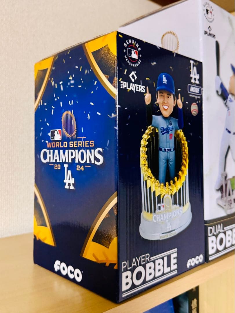 大谷翔平トロフィーボブルヘッド 優勝記念限定 ワールドシリーズチャンピオン