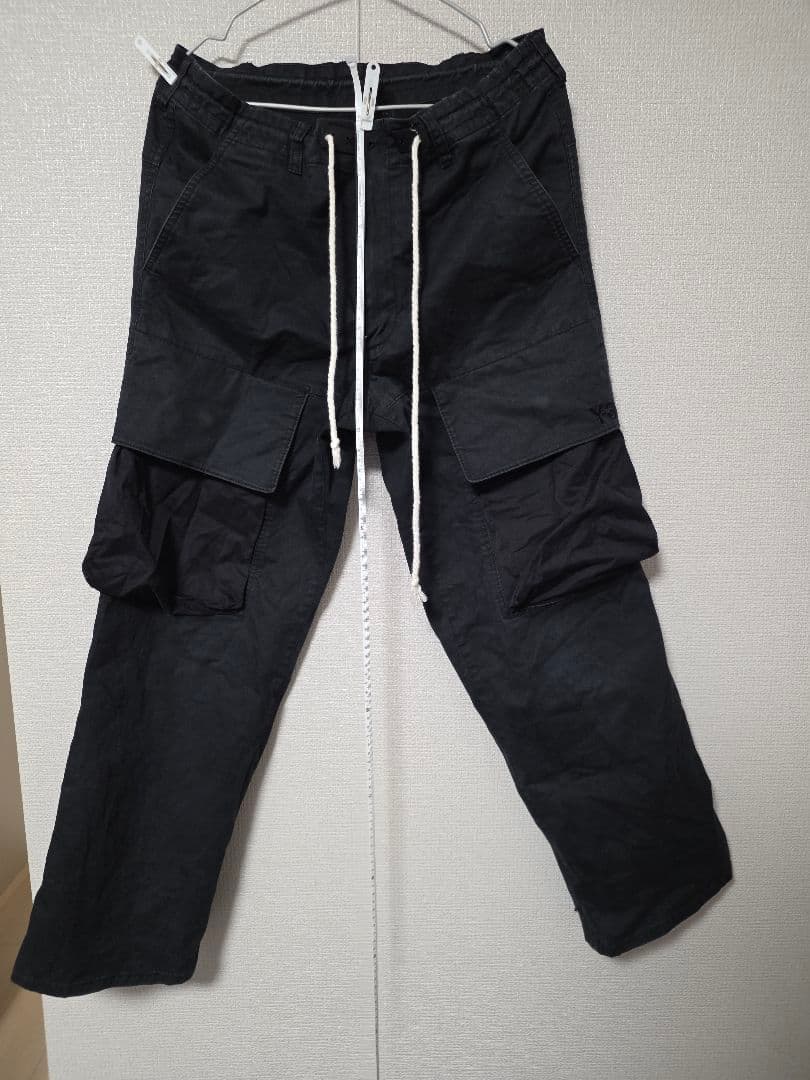 Y-3 ブラック カーゴパンツ