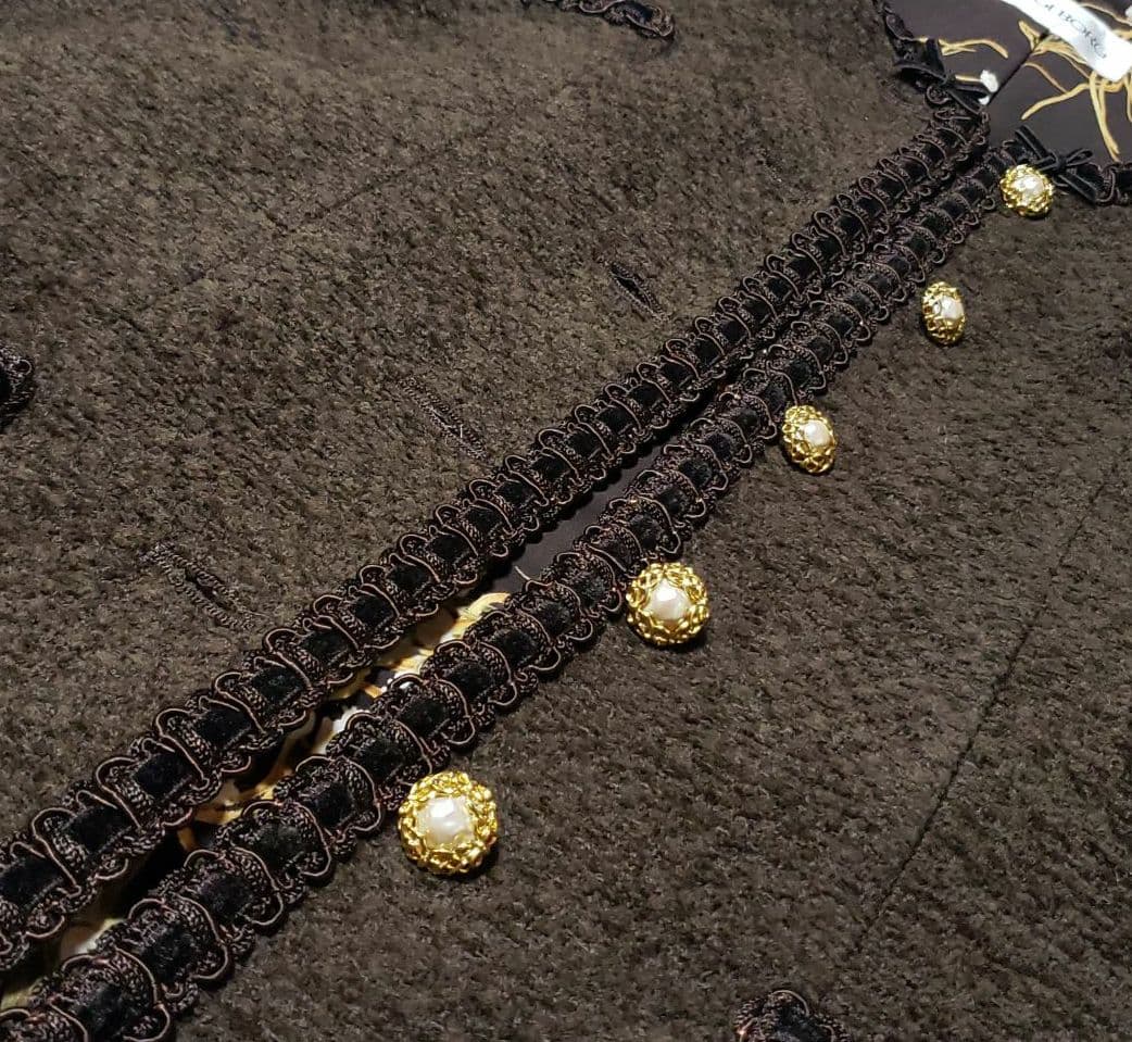 日本製 ピンクハウス ノーカラージャケット インゲボルグ ノーカラージャケット