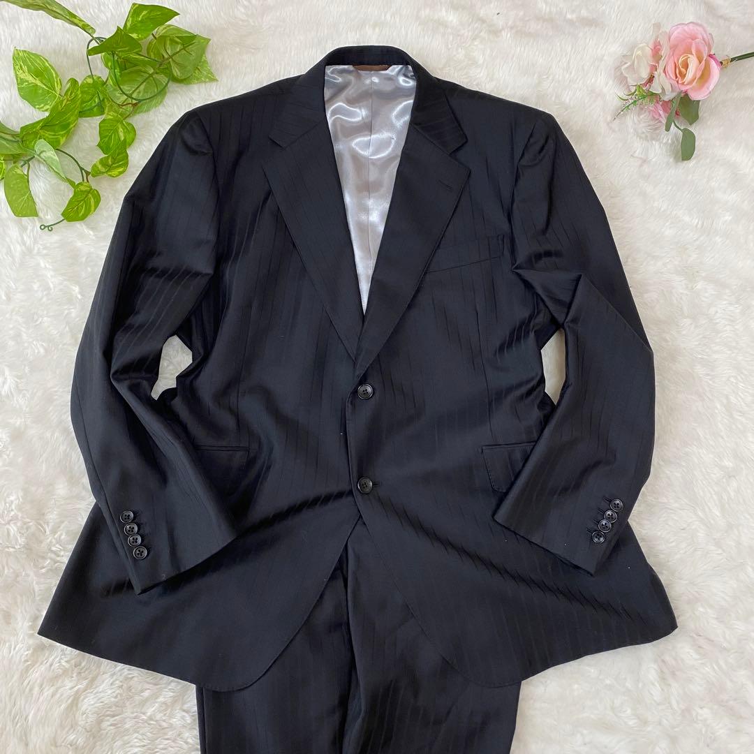 希少BB8✨リベルタ　カノニコ生地　Super110s　スーツ　セットアップ　黒