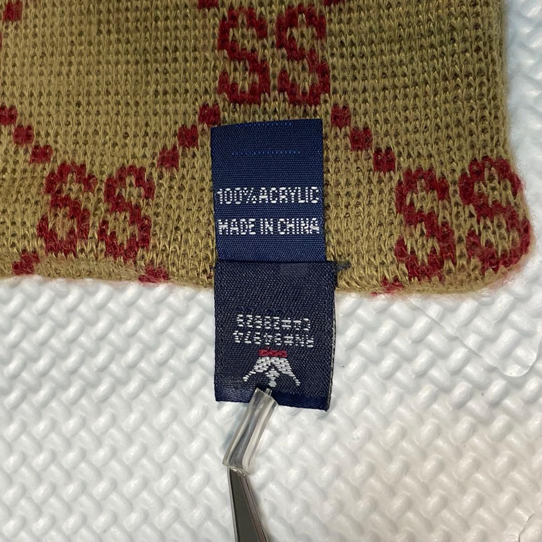 レア 美品 90s Old Stussy グッチオマージュ モノグラム マフラー