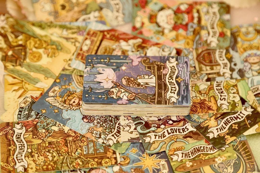 【正規品タロットカード】海外ハンドメイドデッキ✨可愛い羊の谷のカード ミニサイズ