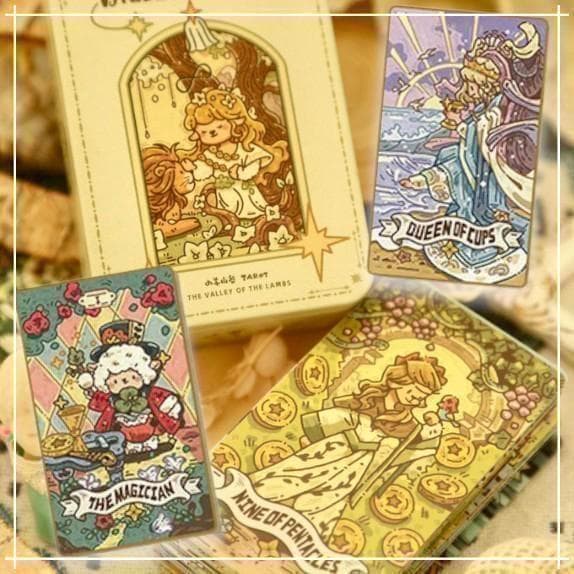 【正規品タロットカード】海外ハンドメイドデッキ✨可愛い羊の谷のカード ミニサイズ