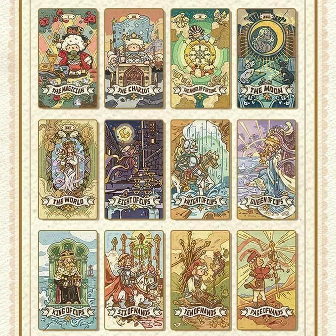 【正規品タロットカード】海外ハンドメイドデッキ✨可愛い羊の谷のカード ミニサイズ