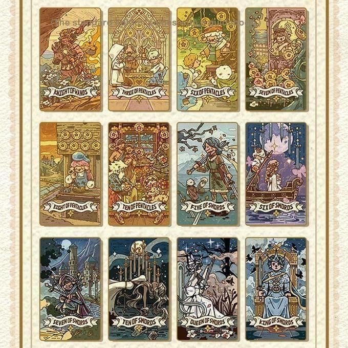 【正規品タロットカード】海外ハンドメイドデッキ✨可愛い羊の谷のカード ミニサイズ