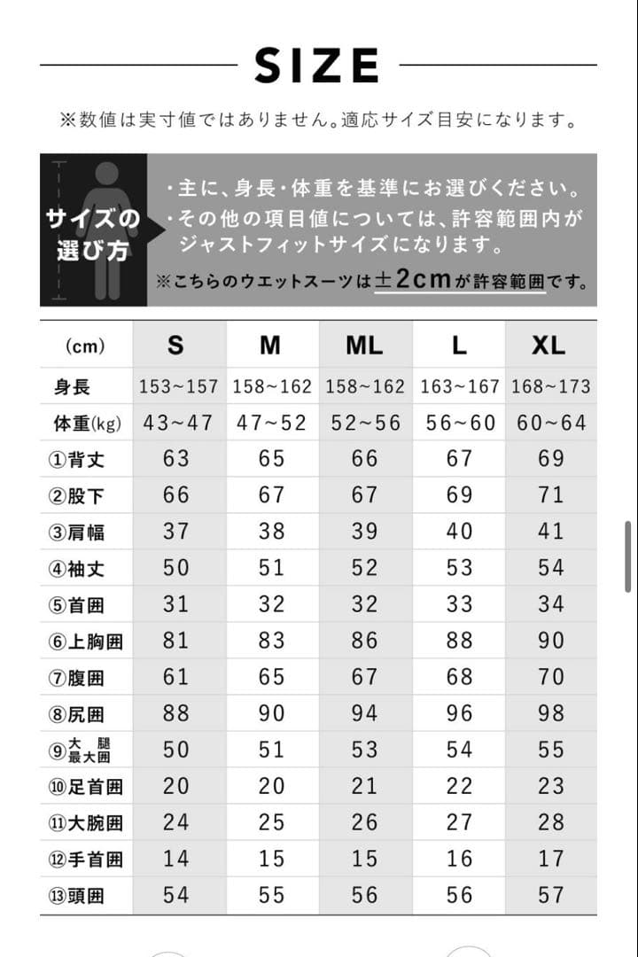 HeleiWaho ヘレイワホ 2㎜ タッパー ウェットスーツ S 上下セット