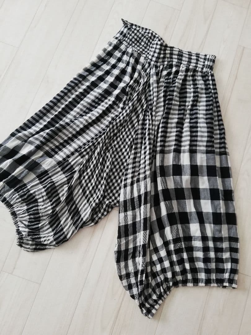 Y's YOHJI YAMAMOTO 2005SS チェックサルエルパンツ