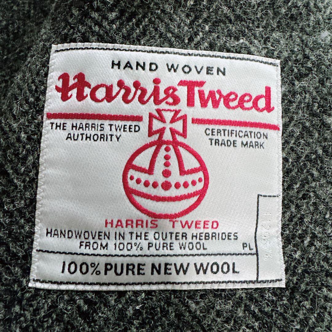 【マーガレットハウエル】ハリスツイード ヘリンボーン ジャケット M グレー
