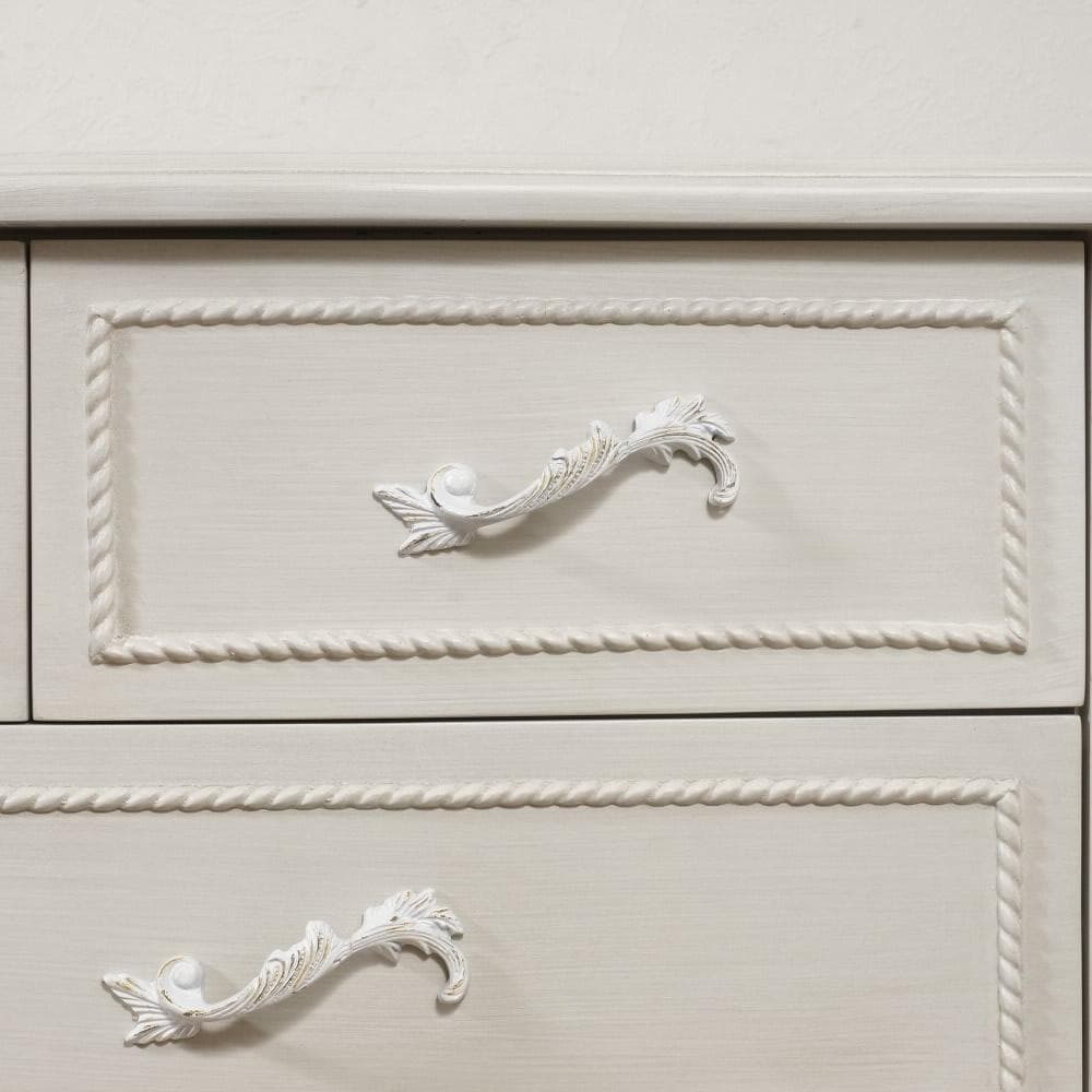 フォロー割【新品】ハンプトンシリーズ　猫脚　アンティークホワイト　チェスト