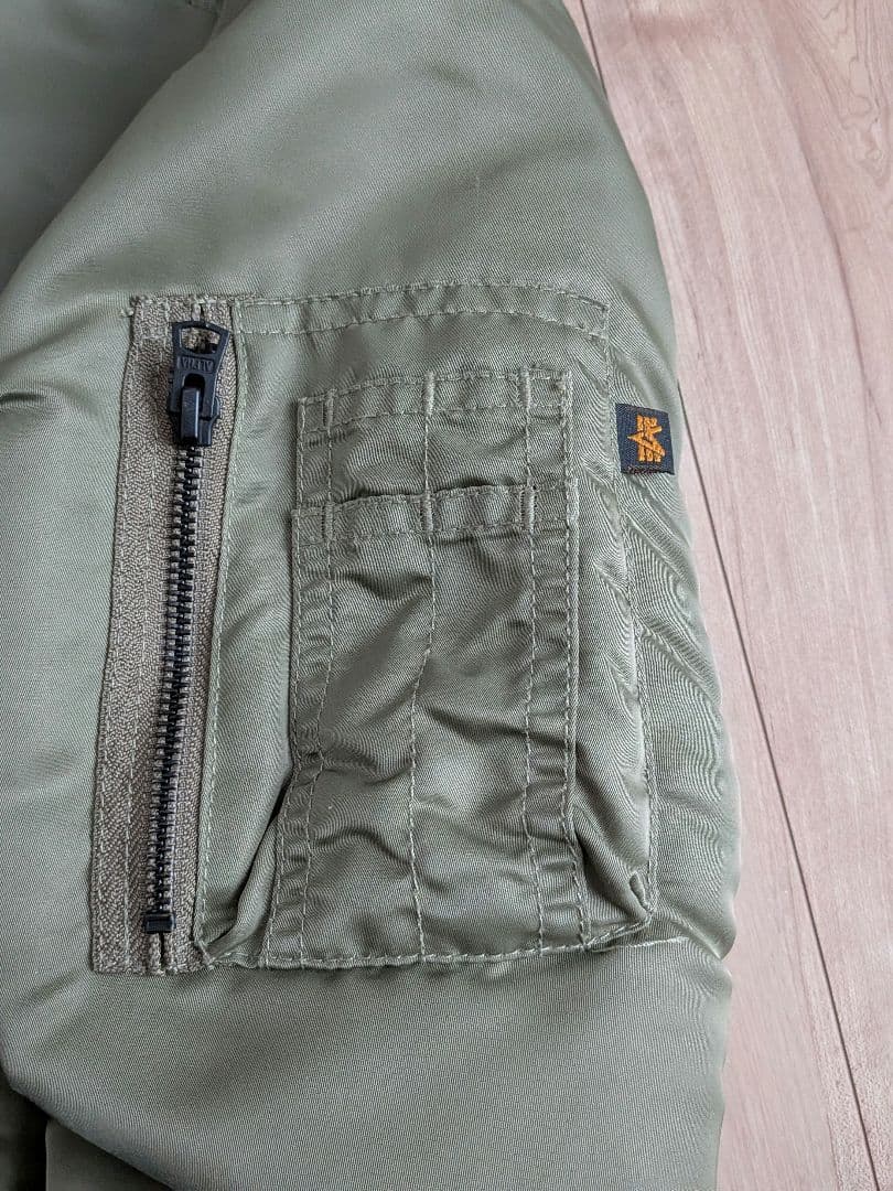 希少 Alpha Industries×Lee デニムMA1ジャケット Mサイズ