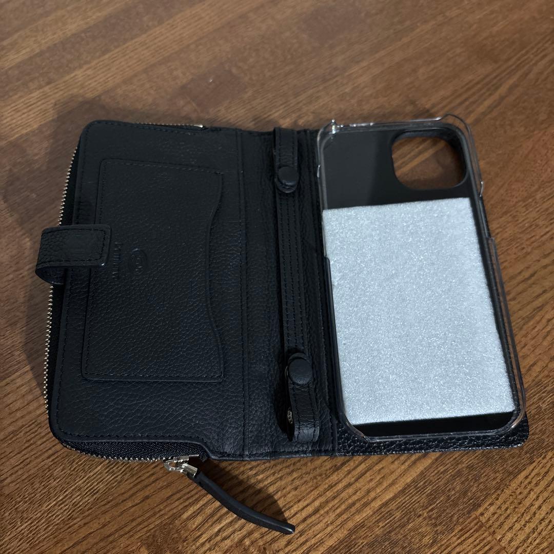 DEMIU ミュウ　レミーポシェiPhone15ラウンドファスナー財布型ケース