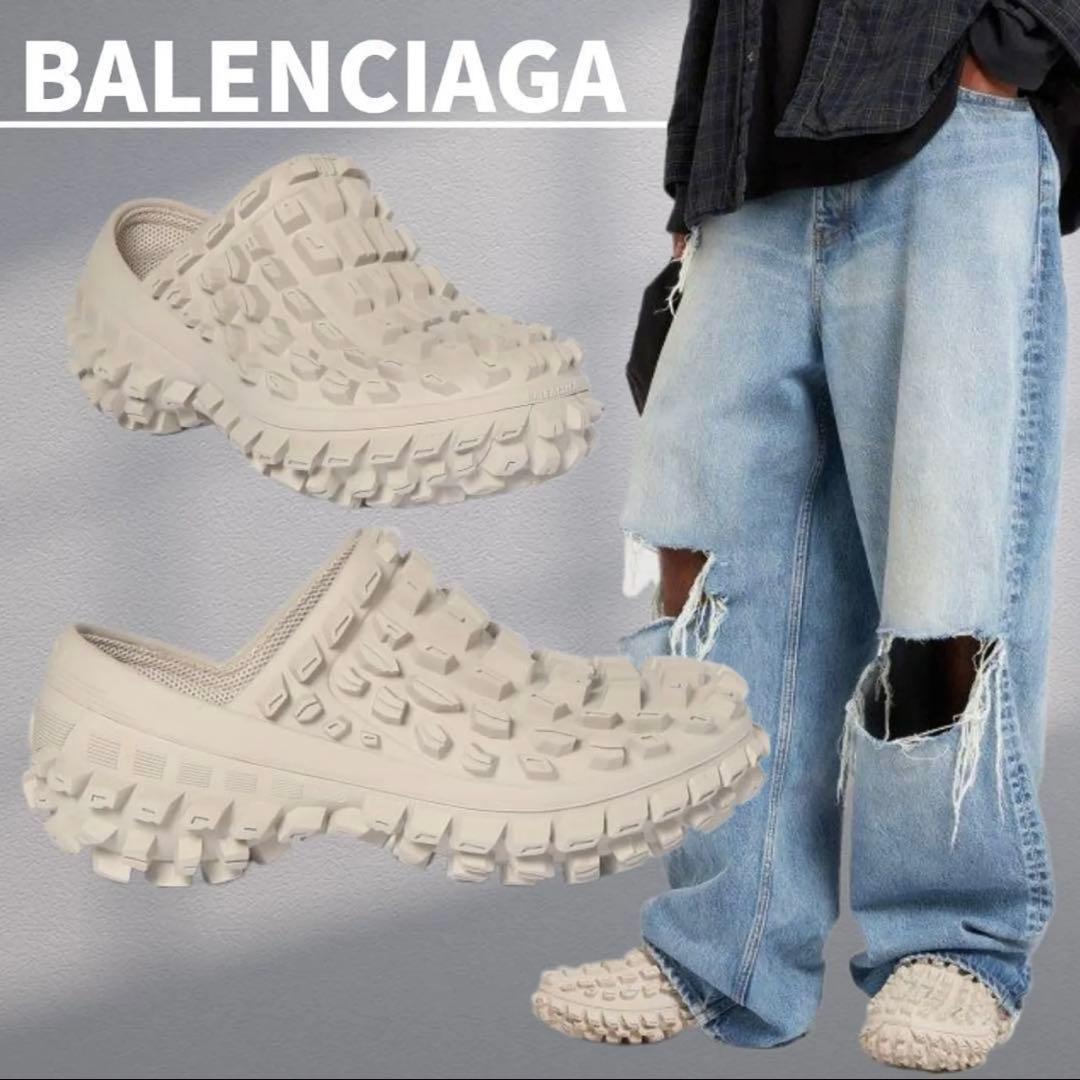 靴 balenciaga bouncer defender clog sandal