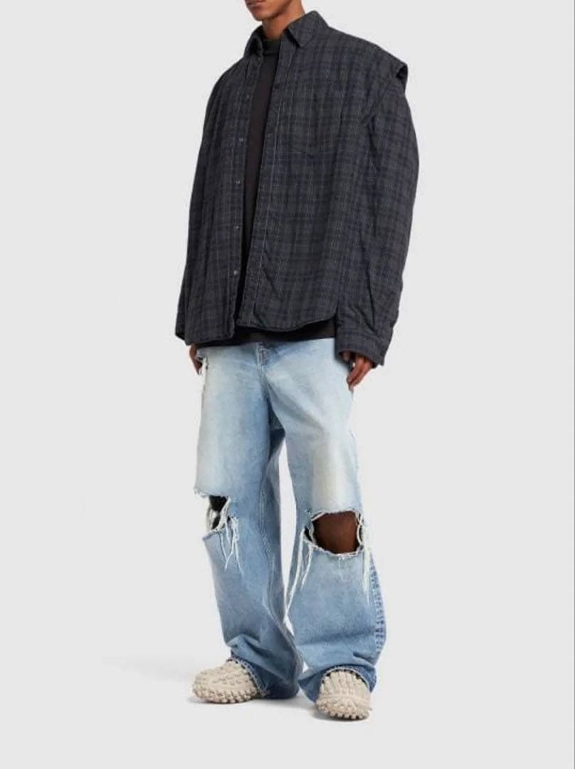 靴 balenciaga bouncer defender clog sandal