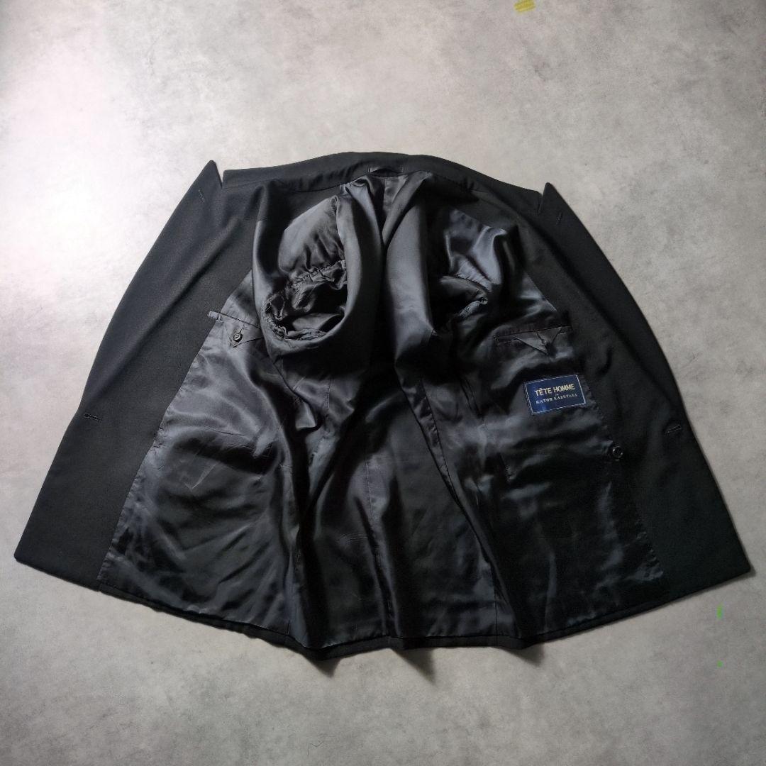 ✨️美品✨️ TETE HOMME 加藤和孝 ダブル ブラック スーツ 舘ひろし
