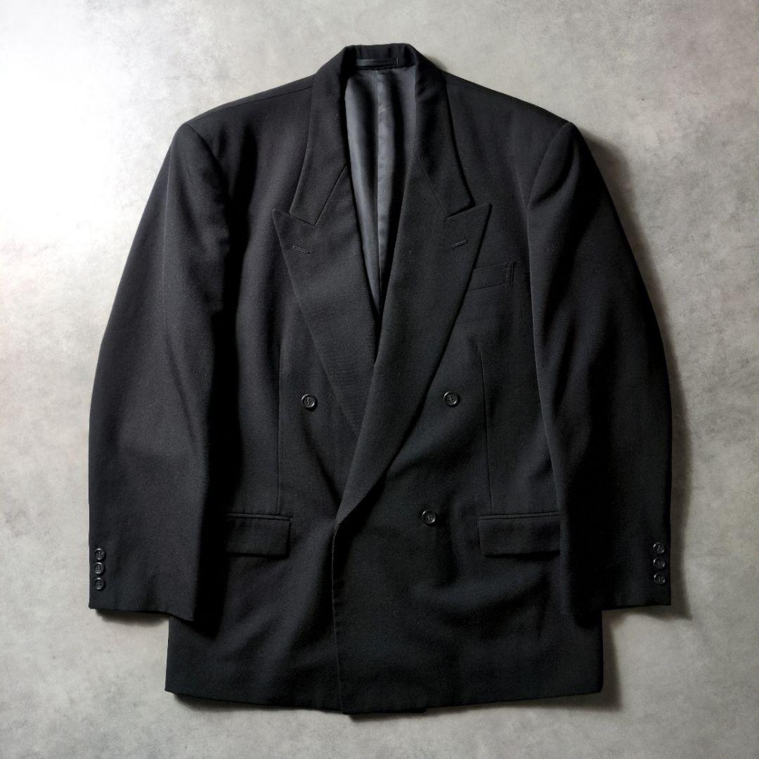 ✨️美品✨️ TETE HOMME 加藤和孝 ダブル ブラック スーツ 舘ひろし