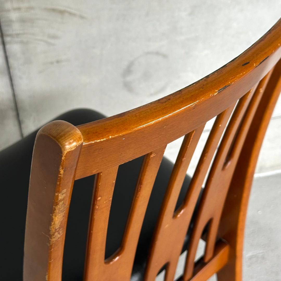 ✦昭和レトロ✦ karimokuカリモク 旧カタカナロゴ ダイニングチェア