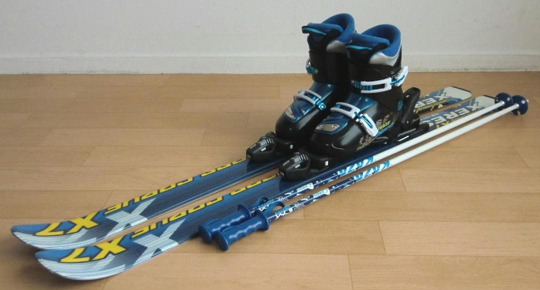 ■■11月限定■送料無料■XERES＋Hart■子供用スキーセット128/23■