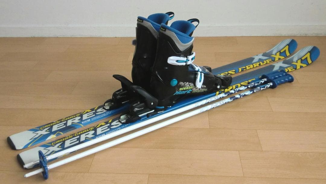■■11月限定■送料無料■XERES＋Hart■子供用スキーセット128/23■
