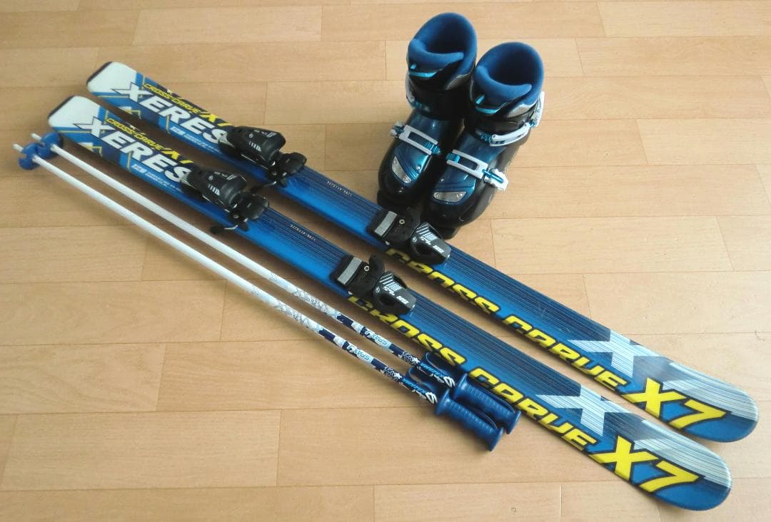 ■■11月限定■送料無料■XERES＋Hart■子供用スキーセット128/23■