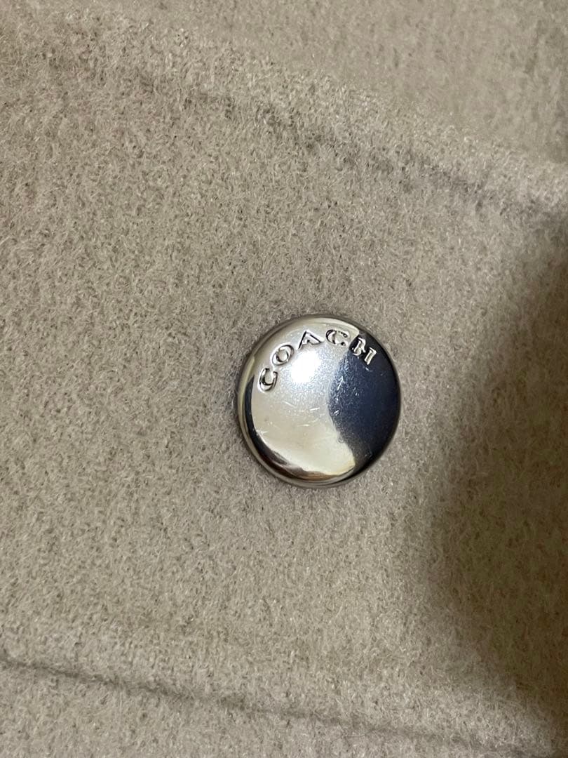 COACH 　コーチ　◆　ウールカシミヤベージュ ケープコート　ポンチョ