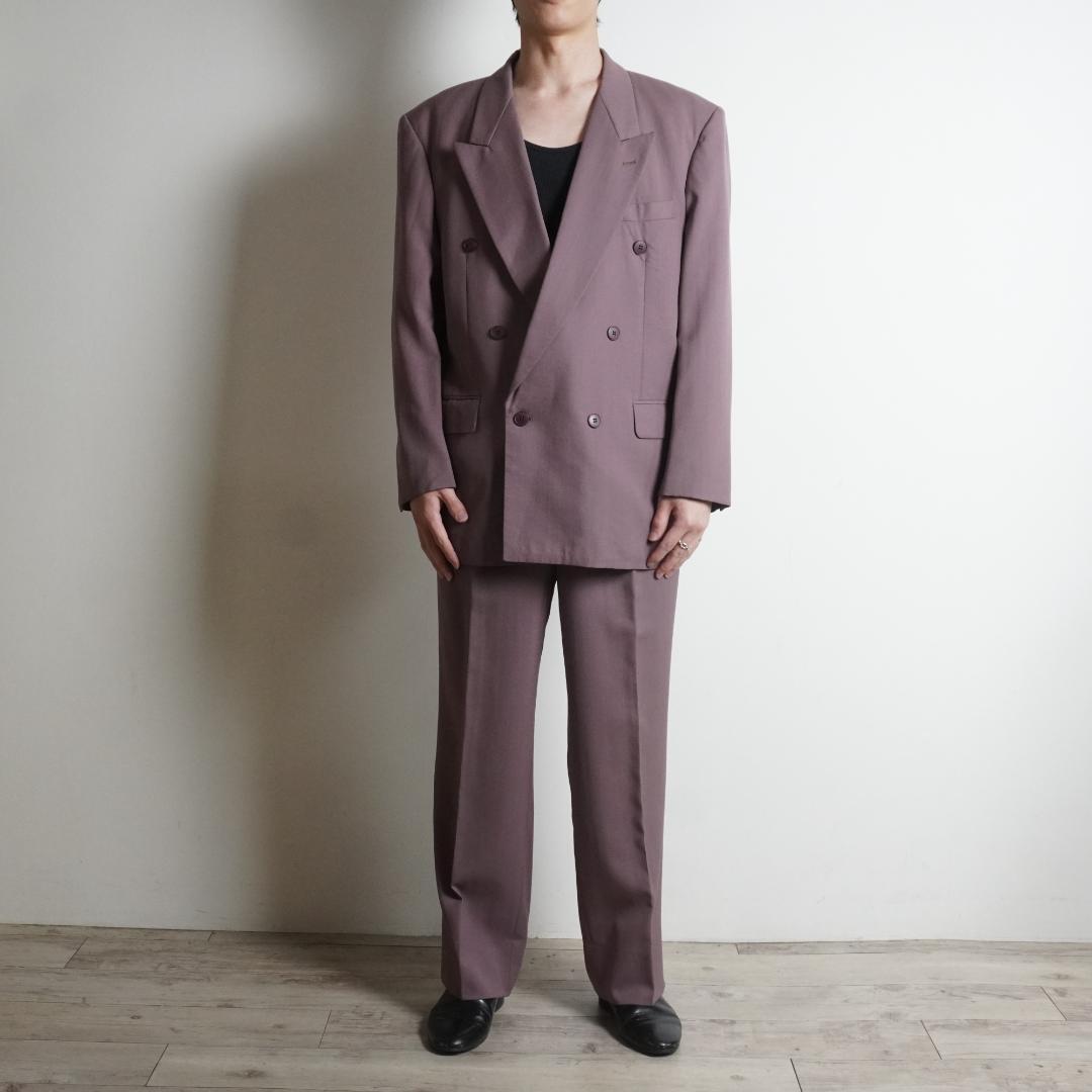 MONSIEUR LEMERE ダブルセットアップスーツ カラーピンク/TW37