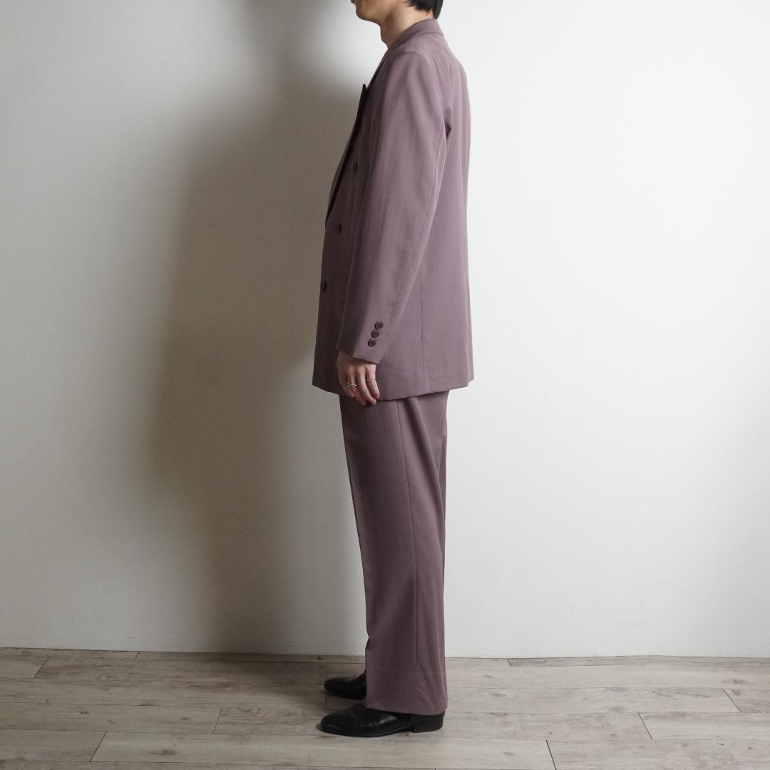 MONSIEUR LEMERE ダブルセットアップスーツ カラーピンク/TW37
