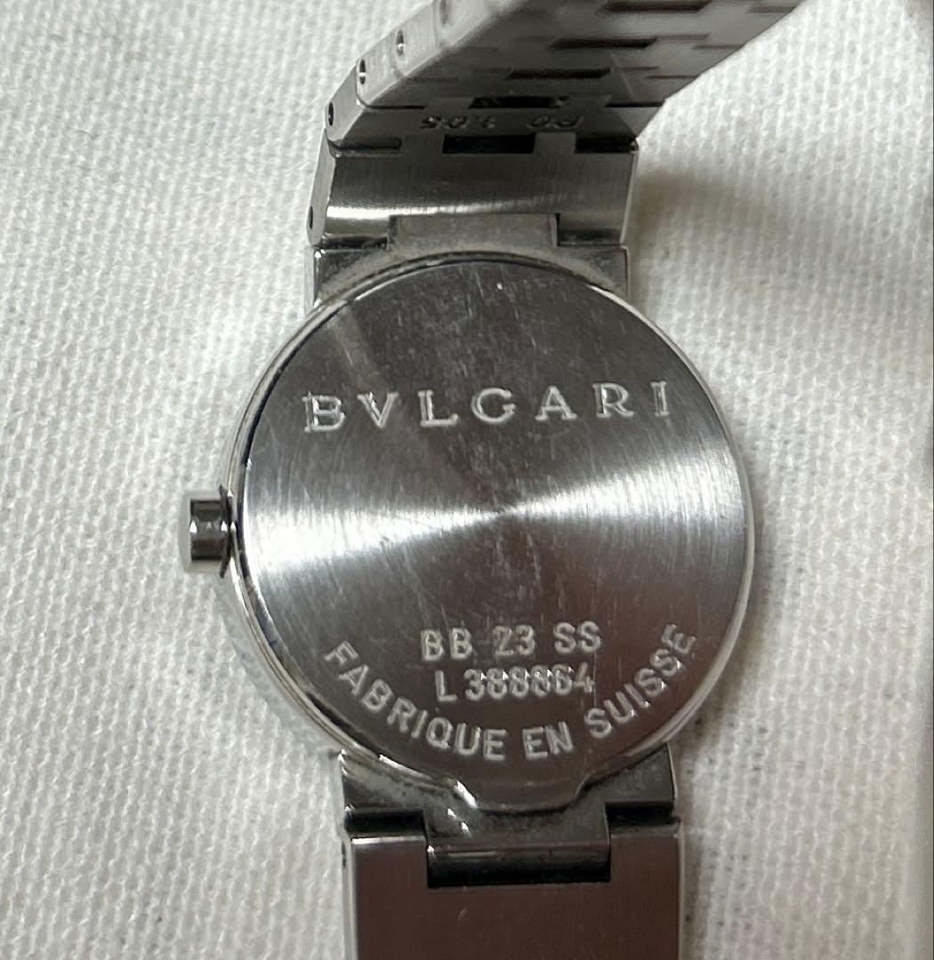 BVLGARI ブラック アナログ腕時計　訳あり(不動)