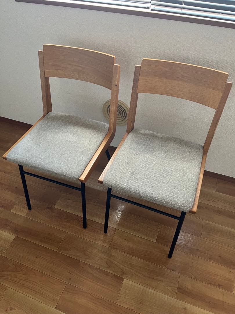 ウニコ DIX ディクス ダイニングチェア 2脚セット