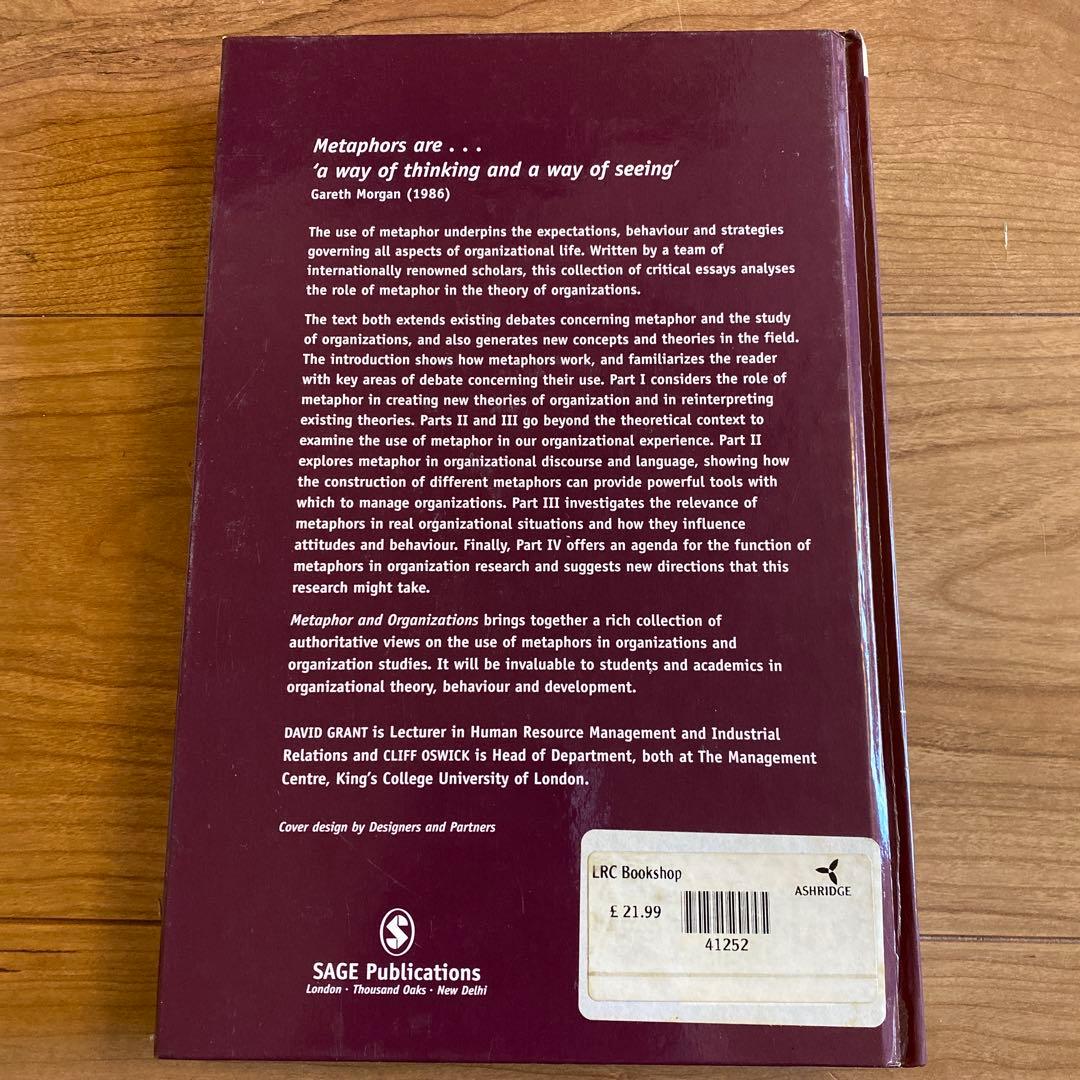 ビジネス・経済 phor and Organizations