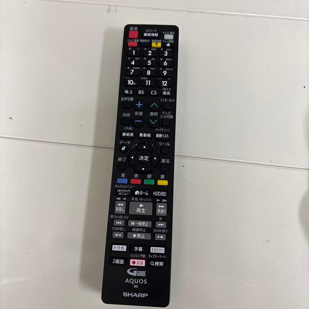 【美品】SHARP ブルーレイレコーダー 2B-C05CW1 2021年製