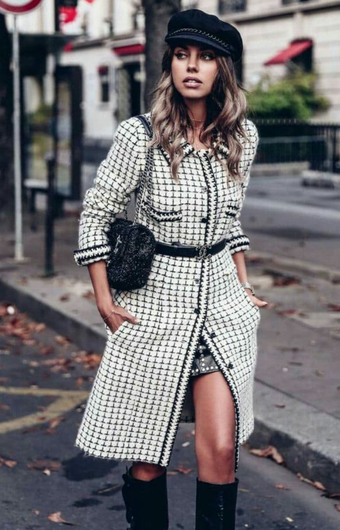 シャネル♥お上品なバイカラーの素敵コート・ジャケット♥綺麗です♥