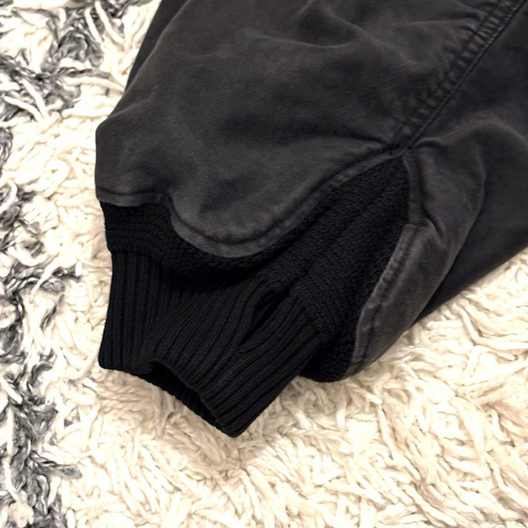 【名作】25AW OUAT 012 ブラック ボンバージャケット　MA-1 短丈