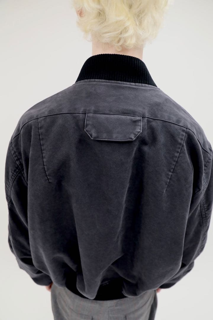 【名作】25AW OUAT 012 ブラック ボンバージャケット　MA-1 短丈