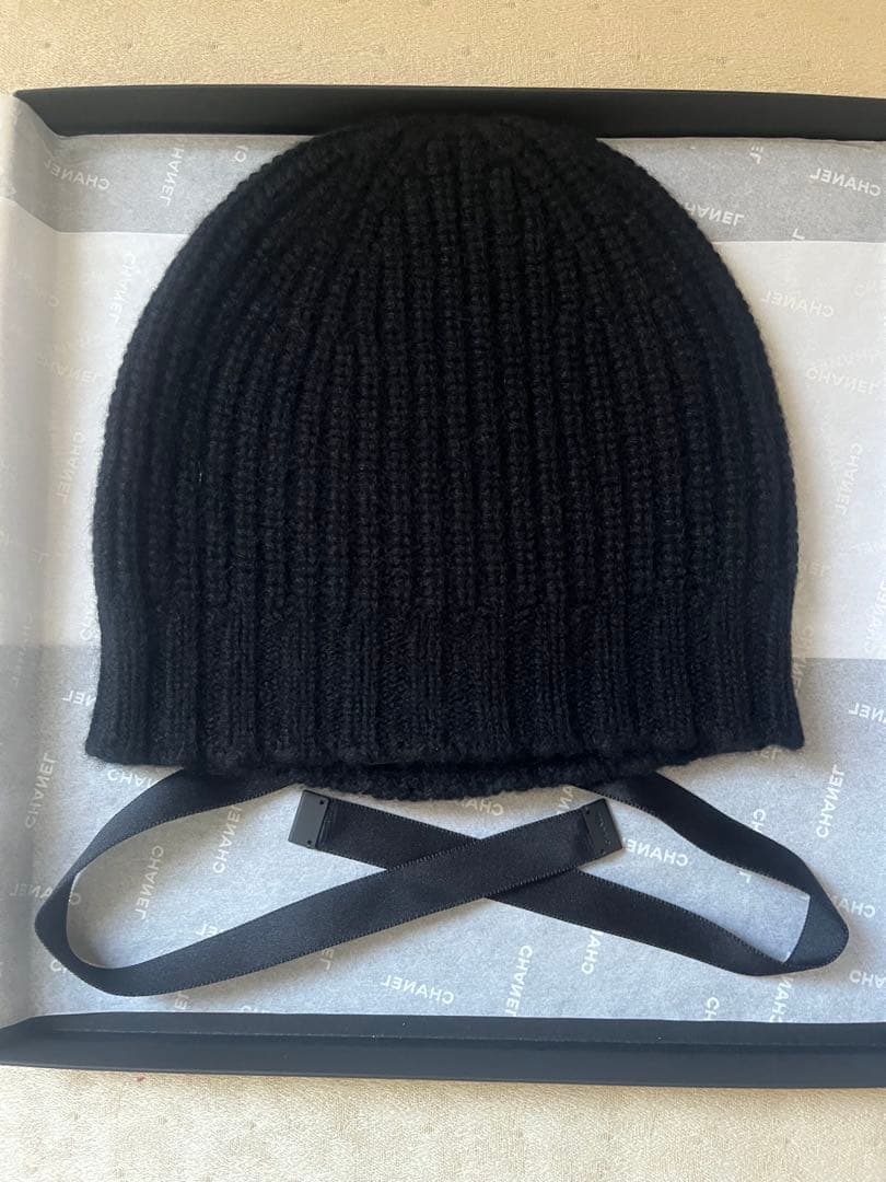 CHANEL シャネル リボン ニット帽