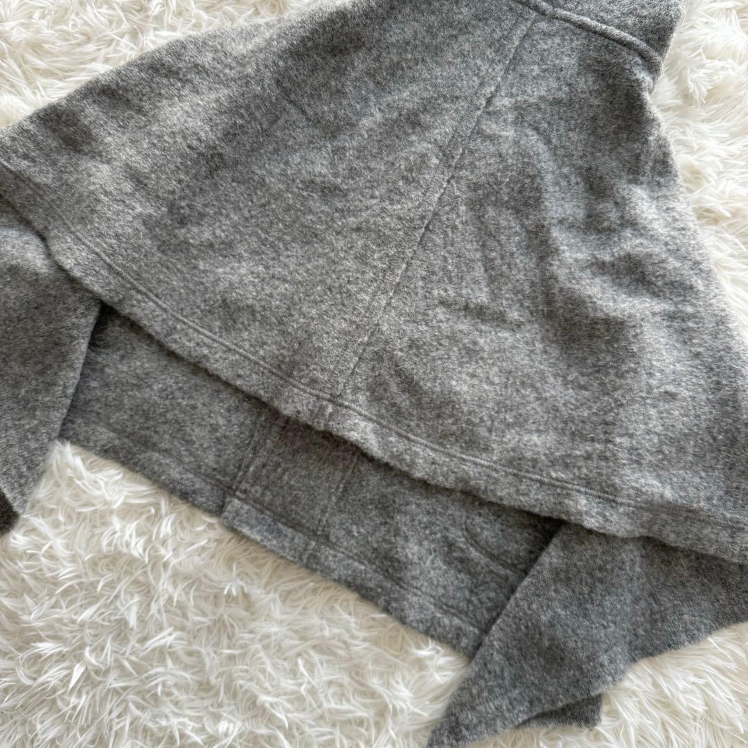 美品【トリココムデギャルソン】AD2013 ポンチョ　フード　トグル　M　グレー