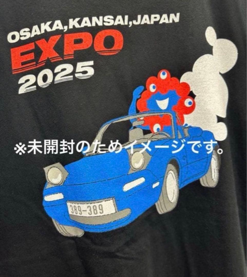 【新品未開封】関西万博 ミャクミャク ロードスター Tシャツ L ブラック