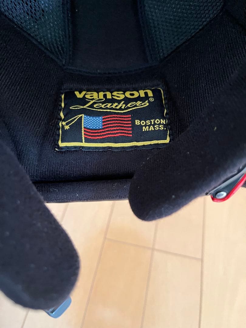 美品 希少限定品 生産終了品vanson ヘルメット マットブラック