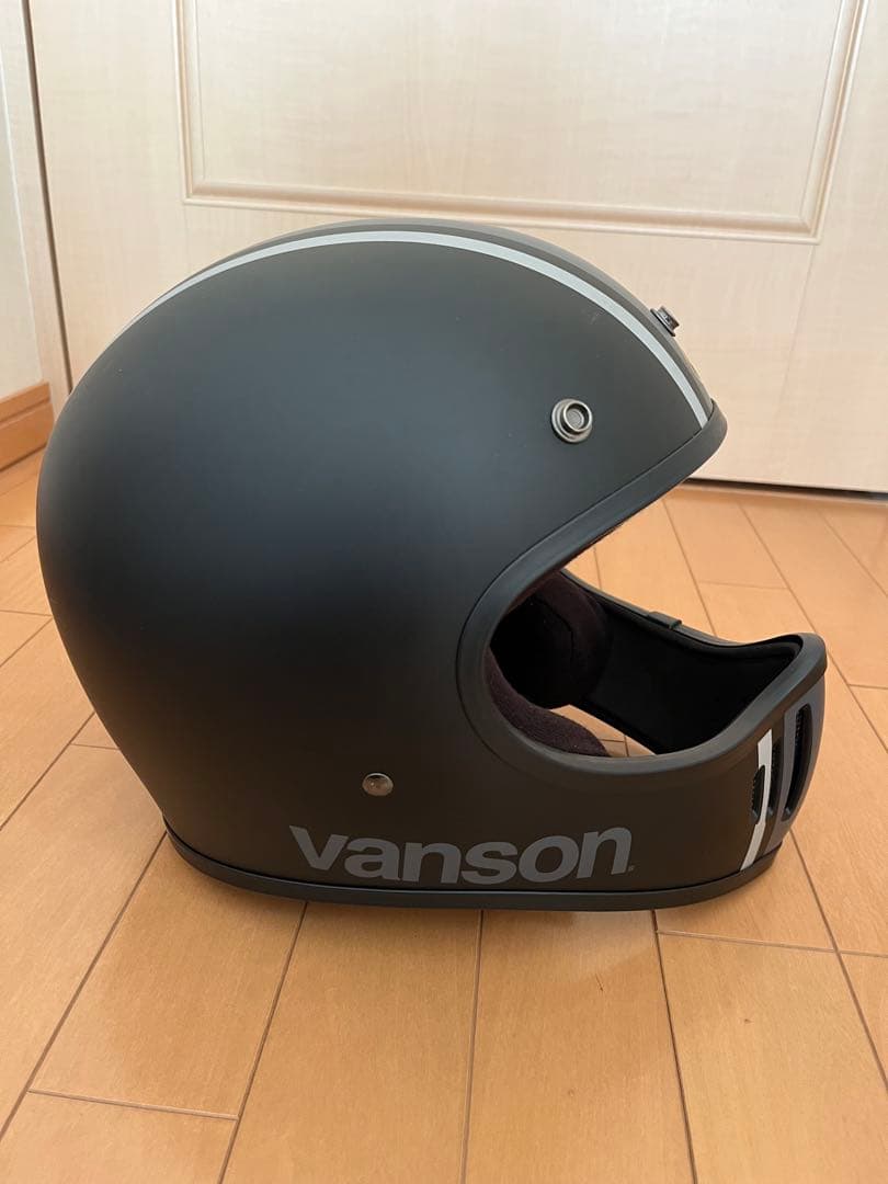 美品 希少限定品 生産終了品vanson ヘルメット マットブラック