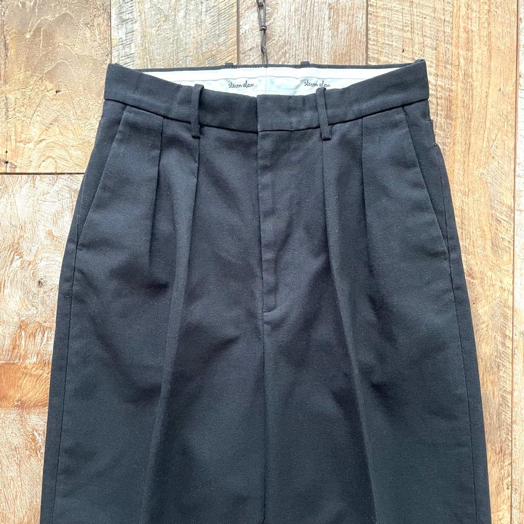 極美品✴︎Steven Alan 2タック サイドアジャスター ワイド スラックス