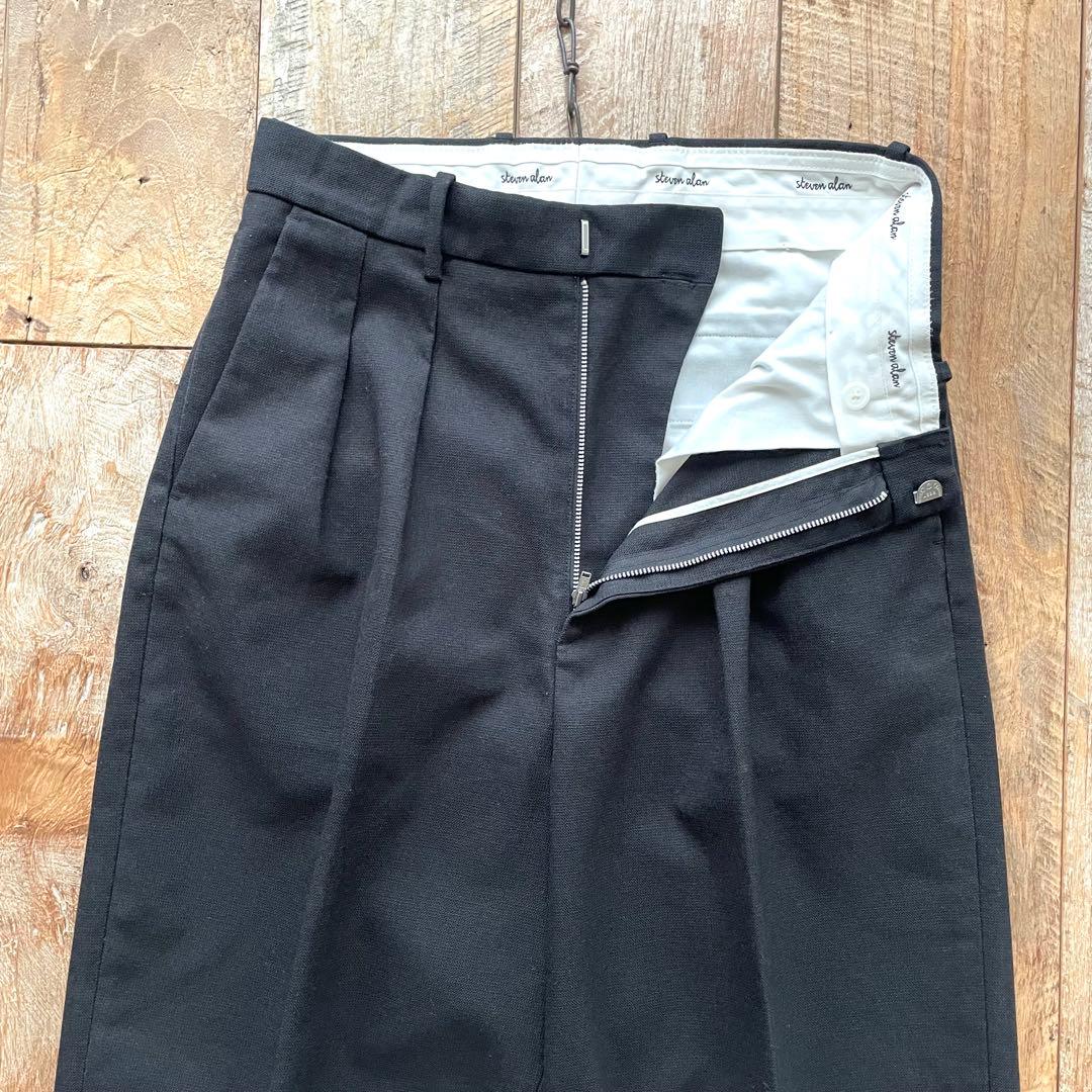 極美品✴︎Steven Alan 2タック サイドアジャスター ワイド スラックス
