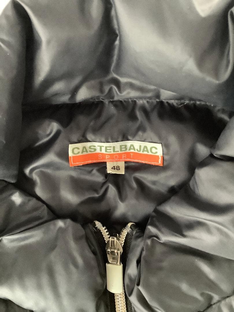 カステルバジャック　ダウンジャケット　ブラック　48サイズ　K00138