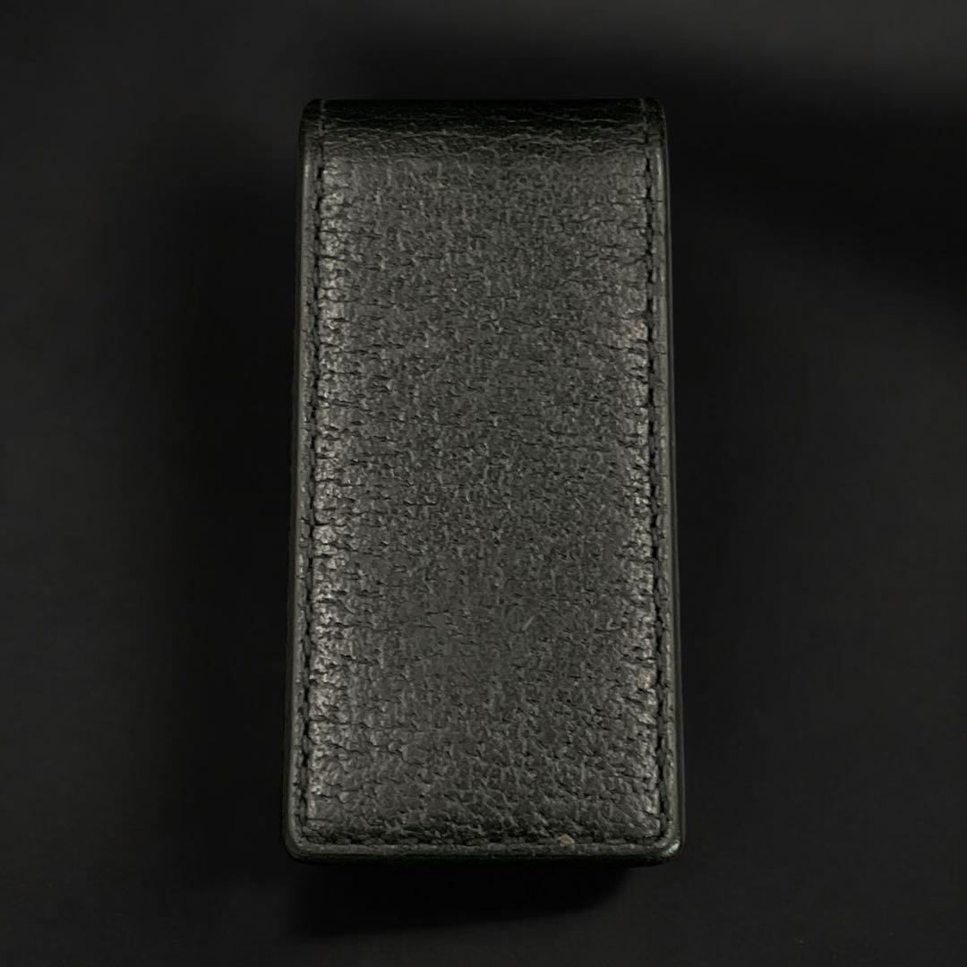 美品　GUCCI グッチ アニマリエ レザー マネークリップ ビー 蜂 ブラック