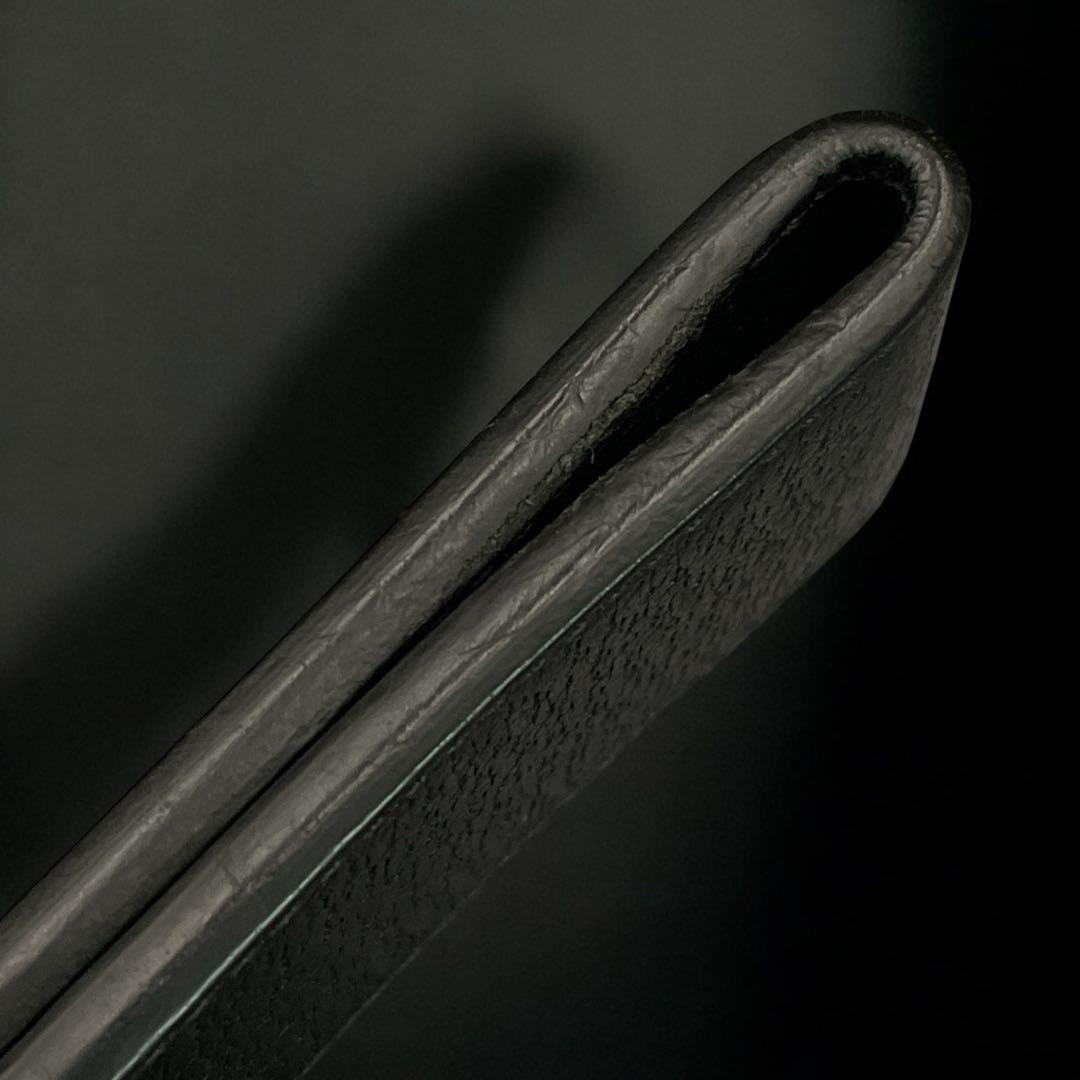 美品　GUCCI グッチ アニマリエ レザー マネークリップ ビー 蜂 ブラック