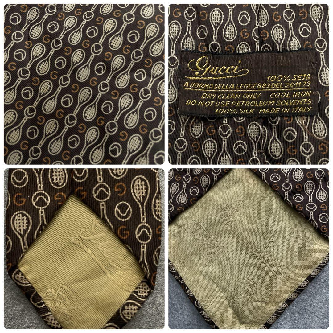 極上 イタリア製 Zegna 霜降りストライプスーツ×OLD GUCCIネクタイ